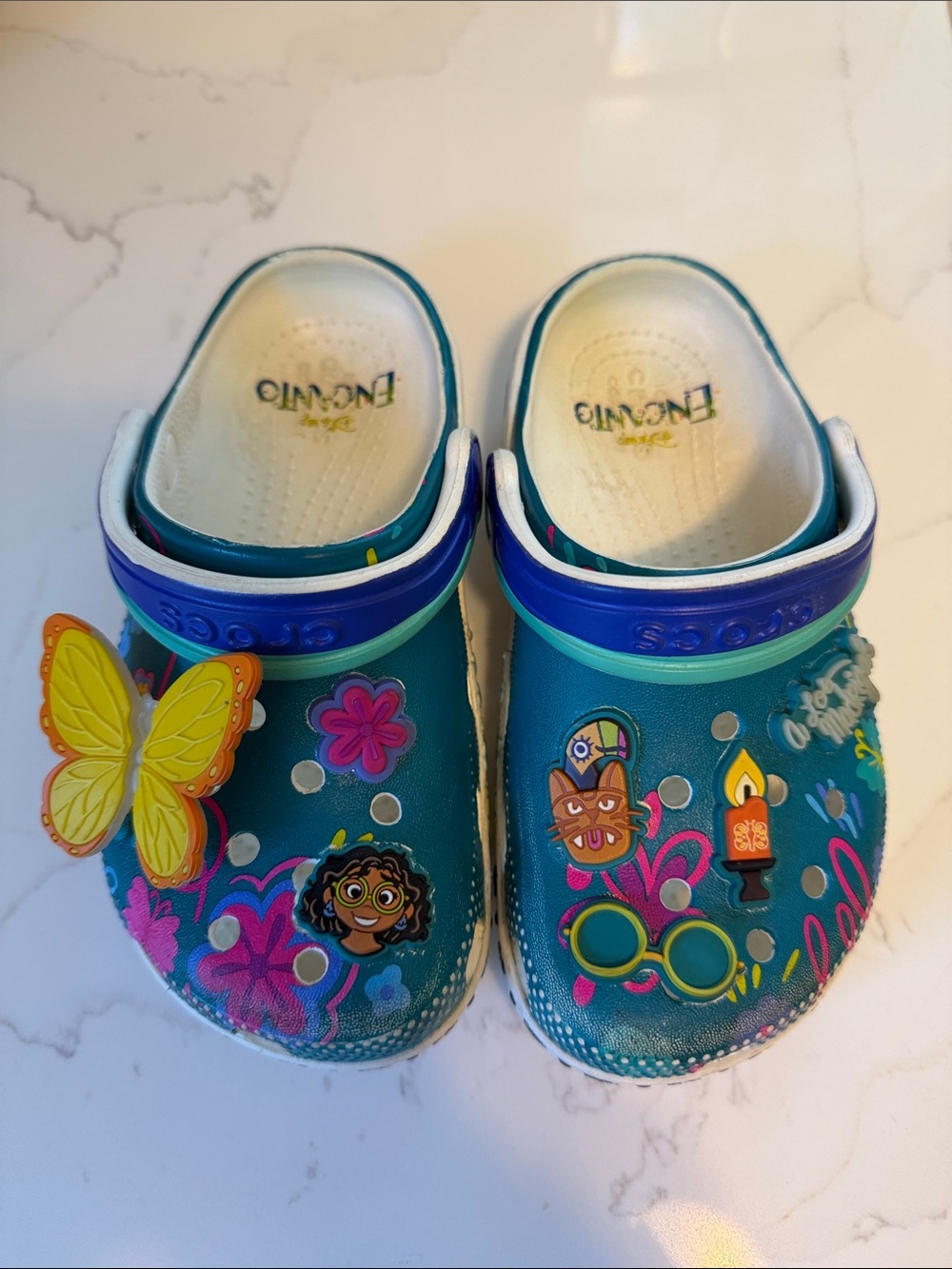 CROCS Kids Disney Encanto with Colorful Charms and light up Butterfly